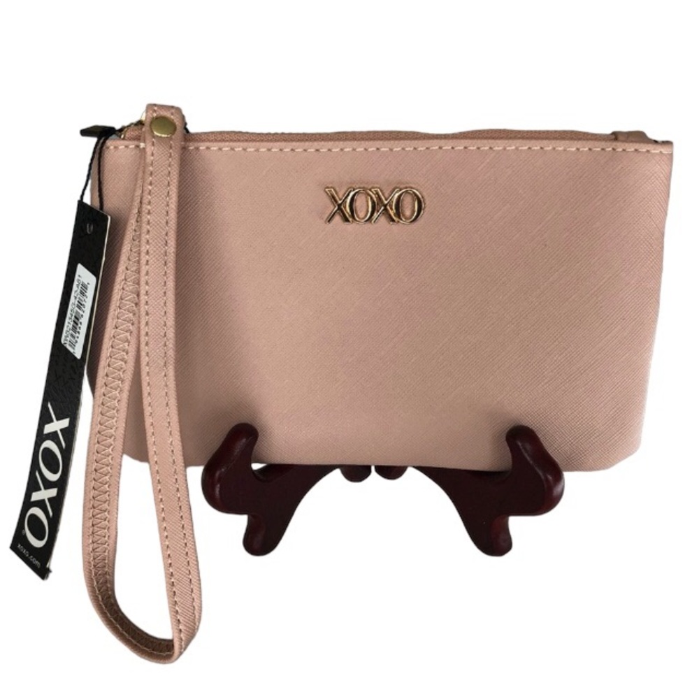 XOXO Wristlet Light Pink Rose Mauve Grab & Go makeup & phone New with tags NWT